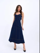 7090 KOT ELBİSE-MAVİ thumbnail 3