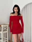 Tefs Straplez Elbise thumbnail 1