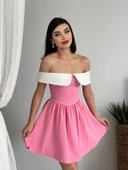 Nalia Beyaz Yakalı Elbise thumbnail 3