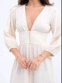 7096 ELBİSE-KREM thumbnail 4