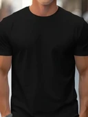 Erkek Kısa Kollu Bisiklet Yaka Iki Iplik Bluz thumbnail 2