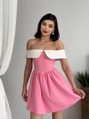 Nalia Beyaz Yakalı Elbise thumbnail 1