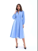 6966 ELBİSE-KOYU MAVİ thumbnail 2
