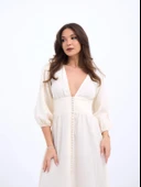 7096 ELBİSE-KREM thumbnail 5