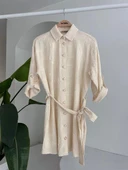 Süzene Nakışlı Ve Gold Düğmeli Elbise 2742 thumbnail 11