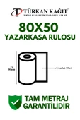 80x50 Termal Rulo - Yazarkasa Adisyon Rulosu 1 Paket 10 Adet - 2