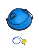 Yarım Denge Topu Pilates Aleti – Direnç Lastikli Bosu Ball, Fitness ve Egzersiz Bosu Topu - 2