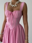 Lille Arkası Bağlamalı Elbise thumbnail 5