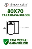 80x70 Termal Rulo - Yazarkasa Adisyon Rulosu 5 Paket 50 Adet - 2