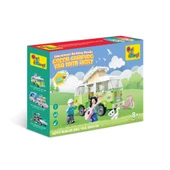 Ogi Mogi Toys Eğitici Bloklar Işıklı Yeşil Karavan 304 Parça, Lego Uyumlu Yapı Seti - 3