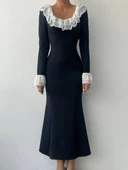 Belfast Dantel Yaka Elbise thumbnail 2