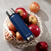 Çelik Termos 750 ML Lacivert Renk ve Katlanır Plastik Sehpa thumbnail 2