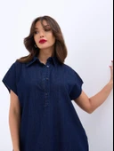 7348 KOT ELBİSE-MAVİ thumbnail 3