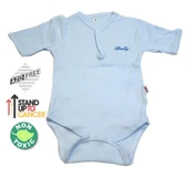 Sema Baby Yarım Kol Kaşkorse Badi (Body) - Mavi  0-6 Ay - 1