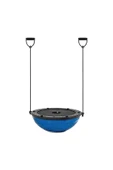 Yarım Denge Topu Pilates Aleti – Direnç Lastikli Bosu Ball, Fitness ve Egzersiz Bosu Topu - 6