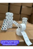 56x14 Termal Rulo - Yazarkasa Pos Rulosu 1 Paket 10 Adet - 3