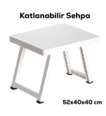 Çelik Termos 750 ML Lacivert Renk ve Katlanır Plastik Sehpa thumbnail 6