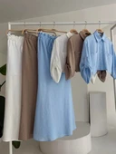 Crop Gömlekli Ve Eteği Büzgülü Tasarım Takım 10201 thumbnail 12