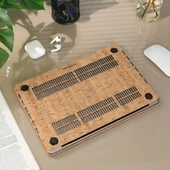 MacBook Pro 13 Ahşap Dokulu Sert Hard Case İnce Hafif Koruma M1-M2 Touch Bar 2016-2022 Uyumlu thumbnail 7