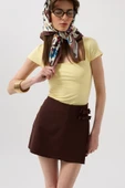 Fiyonk Detay Mini Etek thumbnail 1