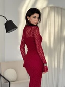 Vedo Çiçek Detaylı Elbise thumbnail 4