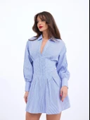 6558 ELBİSE-MAVİ BEYAZ ÇİZGİLİ thumbnail 5