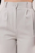 Bol Paça Piliseli Gri Pantolon thumbnail 4