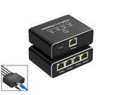 Daytona ZR889 1000Mbps İnternet Hızı, Cat 8, Cat 7, Cat 6 Için Type C Güç Kablosu ile RJ45 Network Splitter Bilgisayarlar, TV'ler, Yönlendiriciler Için Adaptör 1to4 - 1