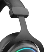 Rampage ONYX-S Siyah USB 7.1 Version RGB Led + Ses Kontrollü Oyuncu Mikrofonlu Kulaklık - 5