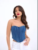 6241 KOT BLUZ-MAVİ thumbnail 3