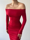 Dakota Drapeli Elbise thumbnail 4