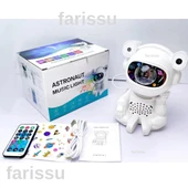 Sevimli Astronot Tasarımlı Müzikli Yıldızlı Gökyüzü Projektörü - 1