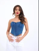 6241 KOT BLUZ-MAVİ thumbnail 4