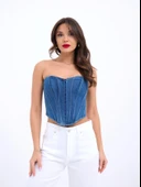 6241 KOT BLUZ-MAVİ thumbnail 1