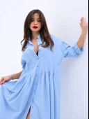 5865 ELBİSE-MAVİ thumbnail 5