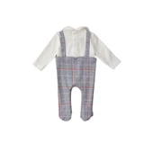 Gri Melanj Kadife Bebek Tulum thumbnail 5