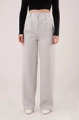 Bol Paça Piliseli Gri Pantolon thumbnail 2