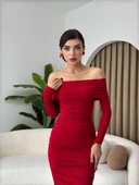 Dakota Drapeli Elbise thumbnail 1