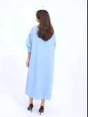 5865 ELBİSE-MAVİ thumbnail 3