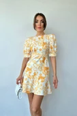 Sarı Çiçekli Elbise thumbnail 1