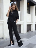 Kadın Polo Yaka Paça Yırtmaçlı Ribanalı İkili Takım thumbnail 3