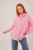 Salaş Kesim Cepli Pembe Gömlek thumbnail 1
