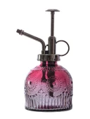 Vintage Cam Bitki Sulama Spreyi – Dekoratif Püskürtme Kolonya Şişesi 200 ml Kırmızı - 1