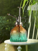 Vintage Cam Bitki Sulama Spreyi – Dekoratif Püskürtme Kolonya Şişesi 200 ml Yeşil - 5