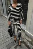 Candy Çizgili Straight Fit Pantolon Takım 9705-015 thumbnail 3