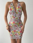 Greasa Boyundan Bağlamalı Elbise thumbnail 2