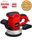 Rodex RDX377 Uyumlu Elektrikli Eksantrik Zımpara Makinesi 450W 125 mm - 1