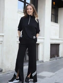 Kadın Polo Yaka Paça Yırtmaçlı Ribanalı İkili Takım thumbnail 4