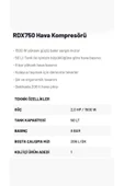 Rodex RDX750 Elektrikli Hava Kompresörü 50L 2 Hp / 1.5 Kw - 2