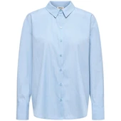 Only 15371244 Kadin Gomlek - Mavi Cizgili thumbnail 1